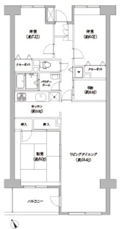 エルプレイス下総中山Ⅱの物件間取画像